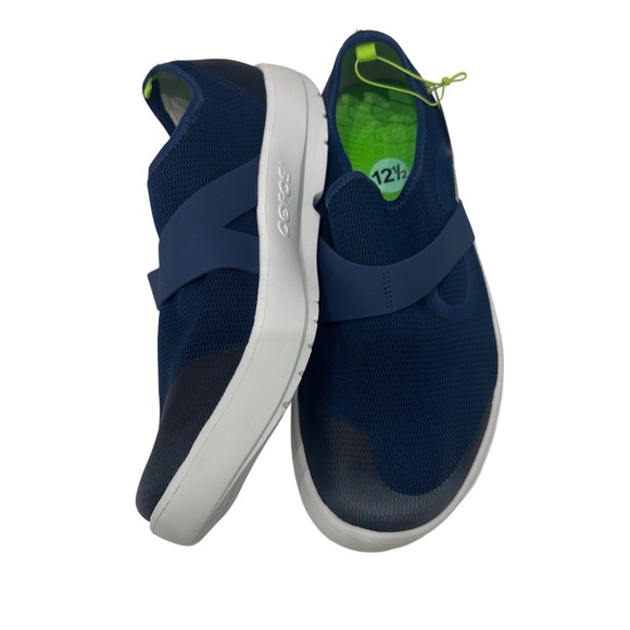Oofos OOmg Low Mesh Recovery Slip On Shoes Sneakers Men’s 12.5 Blue NWOB - Picture 5 of 6